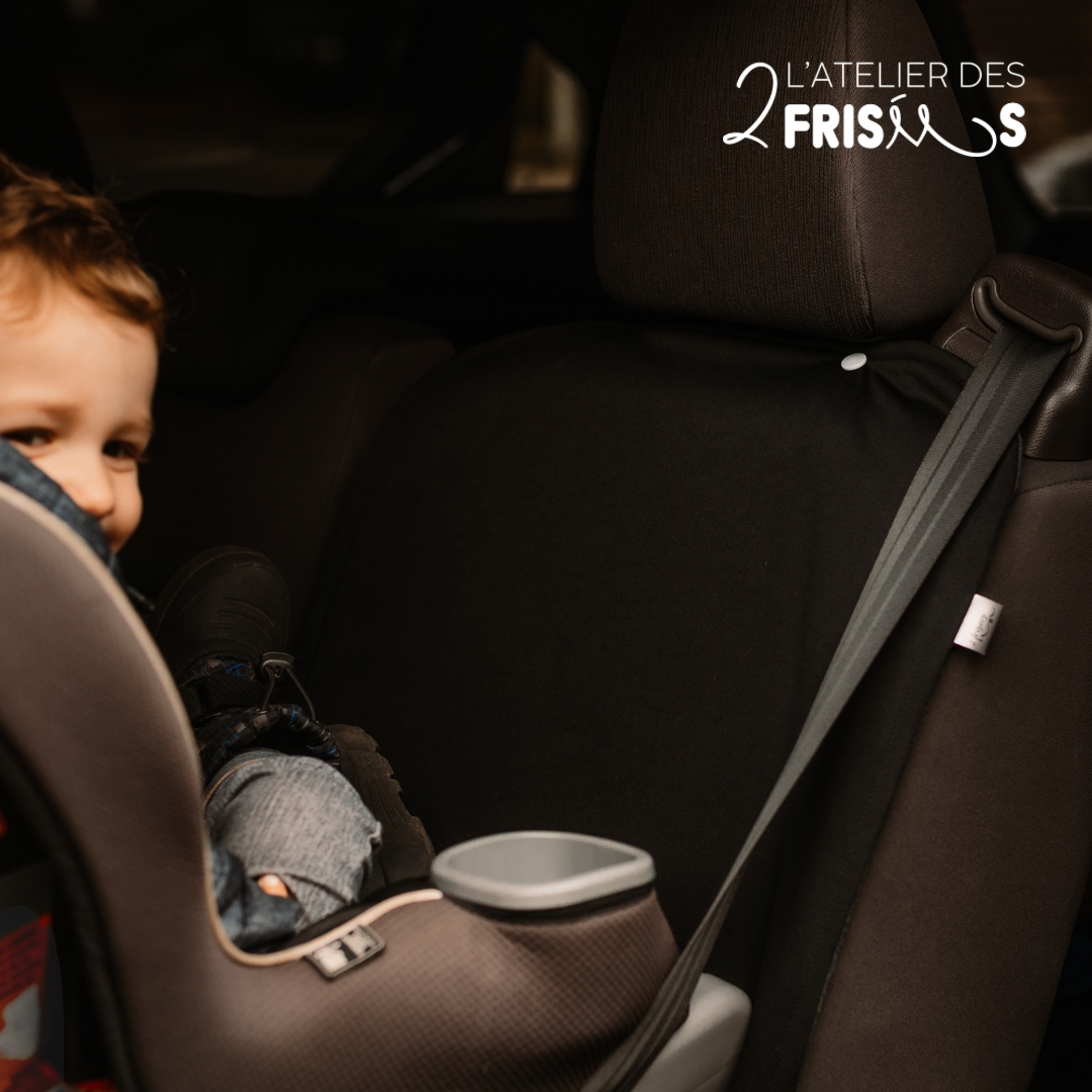 ZBDPOVT Protection De Sièges De Voiture, 2 Pièces Protection De Siège Voiture Pour Enfant,Taille Universelle Avec Poches Organisateur,Facile à Nettoyer