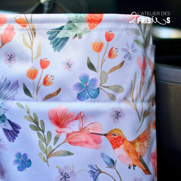 Car Garbage Bag – Pretty Hummingbirds