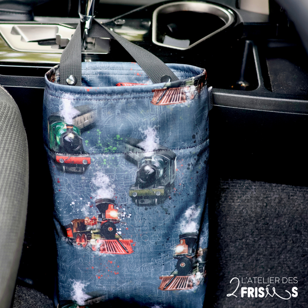 Car Garbage Bag - Full steam ahead!