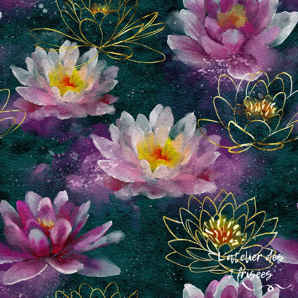 Car Seat Protector - Water lilies