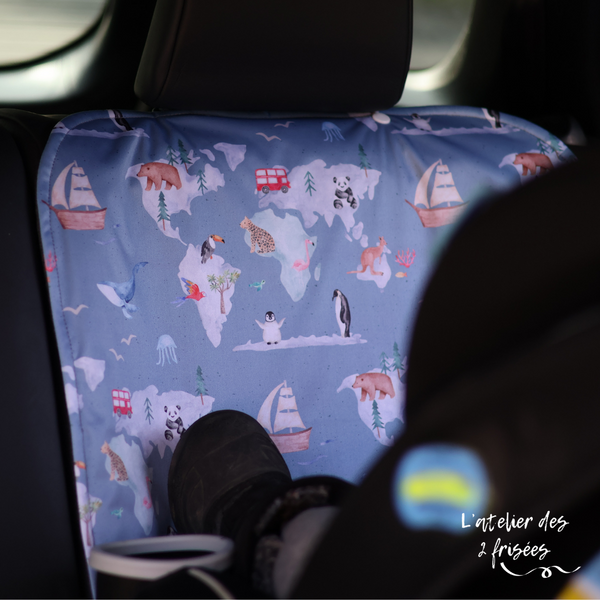 Protège siège de voiture - Ouverture sur le monde PRÉCOMMANDE (prêt 25 septembre)