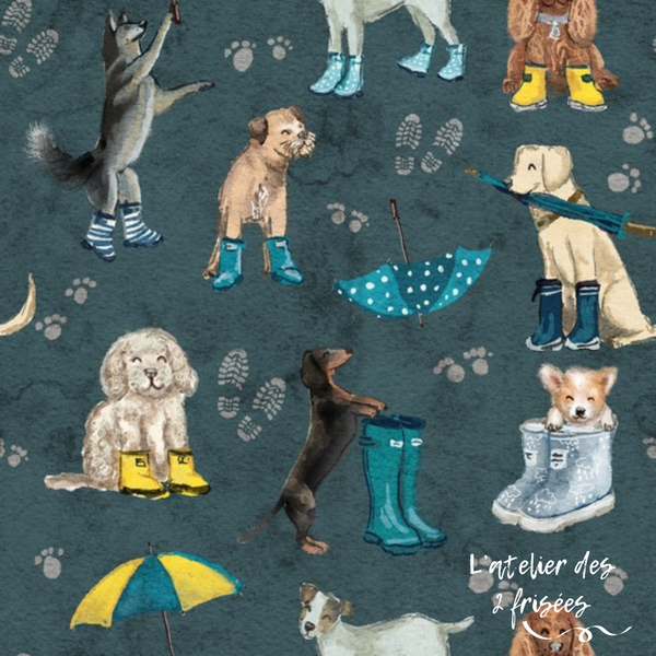 Car Seat Protector - Puppies in the rain PRE ORDER (ready by end of March)