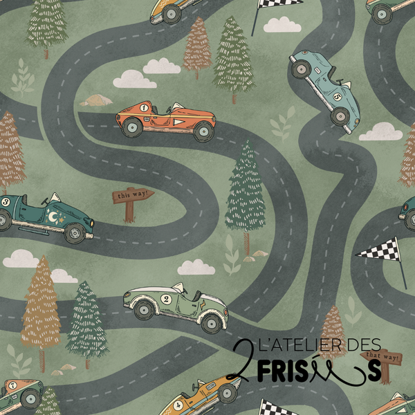 Protège siège de voiture - Rétro-course