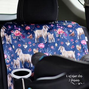 Car Seat Protector - The goat and the chick