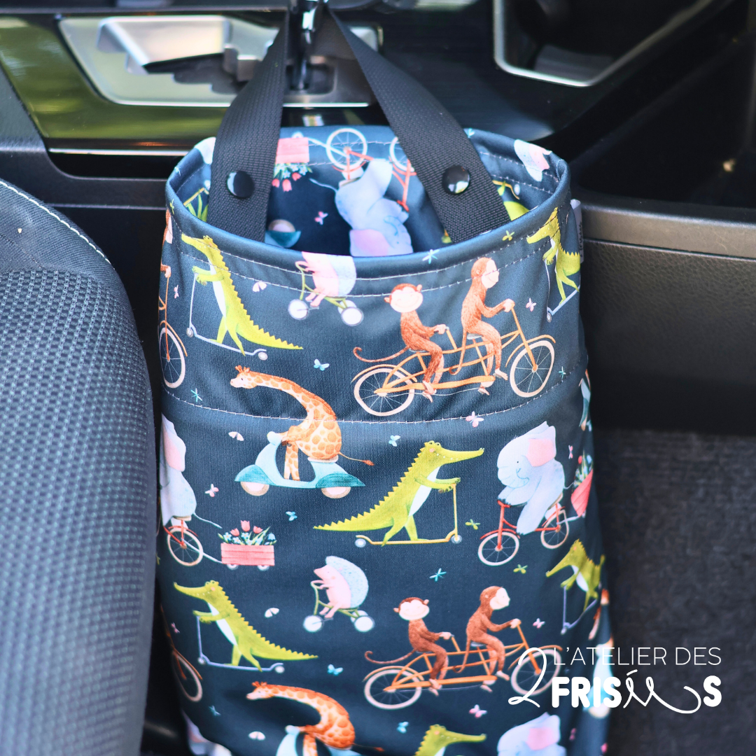 Car garbage bag - Circus Animals