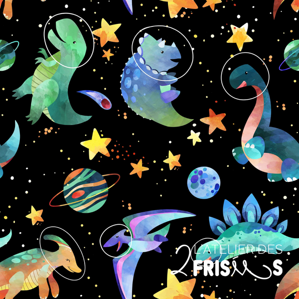 Protège siège de voiture - Dinosaures de l'espace bleus