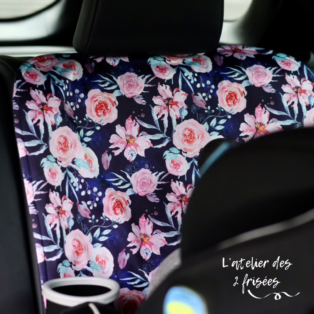 Protège siège de voiture - Fleurs parfaites – L'atelier des 2 frisées