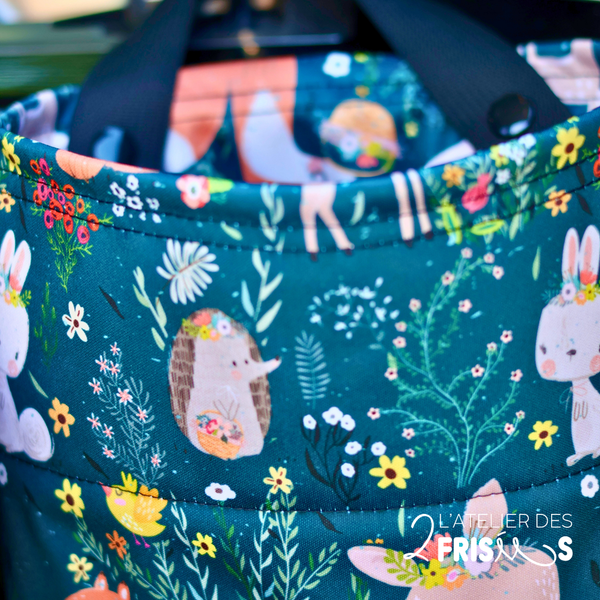 Car garbage bag - Animals of the flower forest