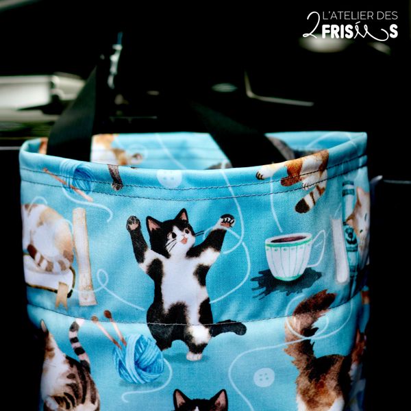 Car Garbage Bag - Naughty cats