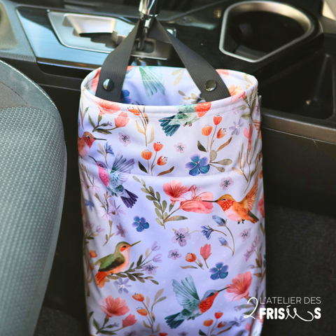 Car Garbage Bag – Pretty Hummingbirds