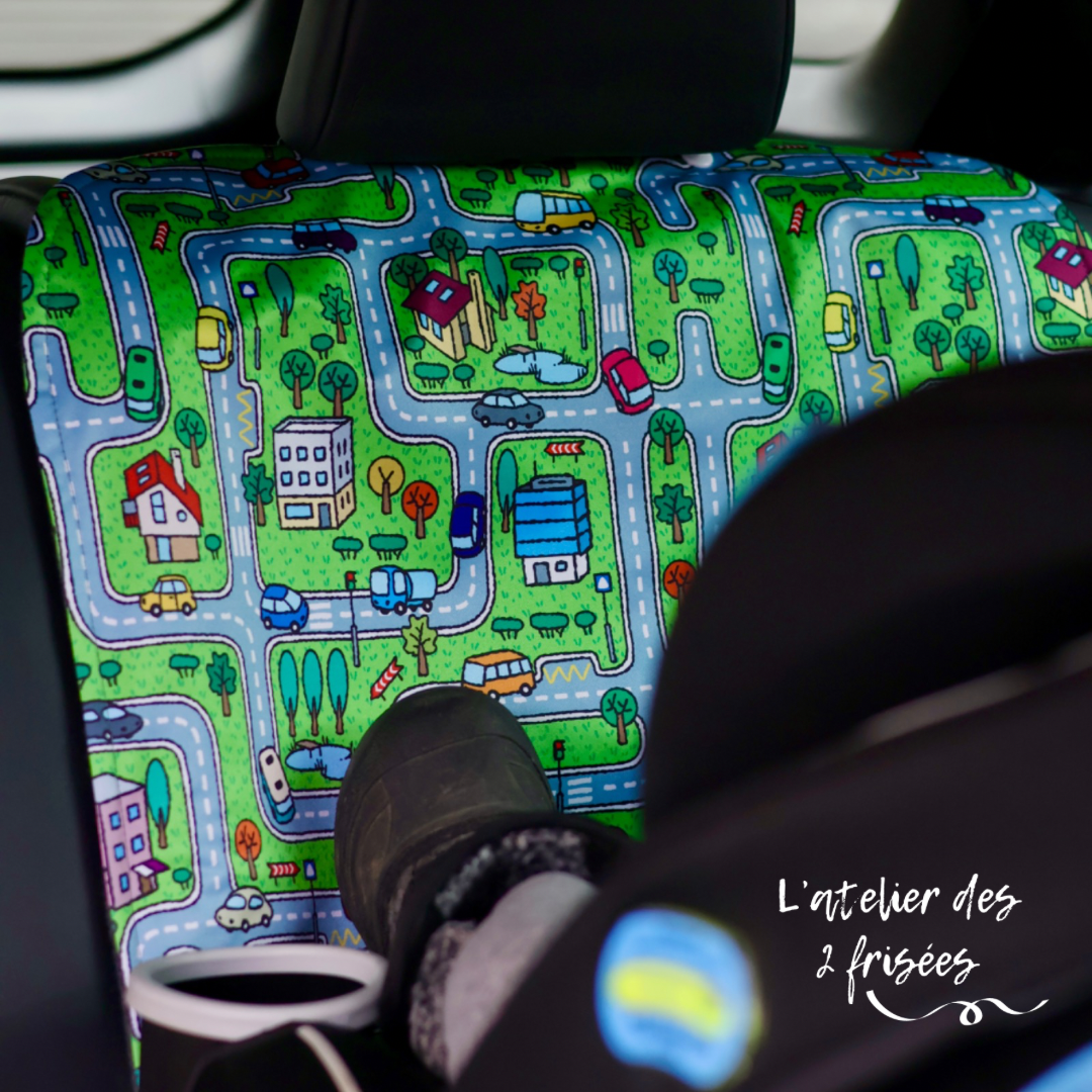 Car Seat Protector - Vroum vroum PRE ORDER (ready by mid-May)