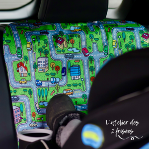 Car Seat Protector - Vroum vroum PRE ORDER (ready by mid-May)