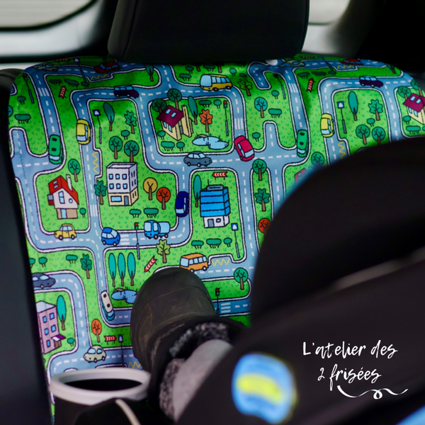 Car Seat Protector - Vroum vroum PRE ORDER (ready by mid-May)