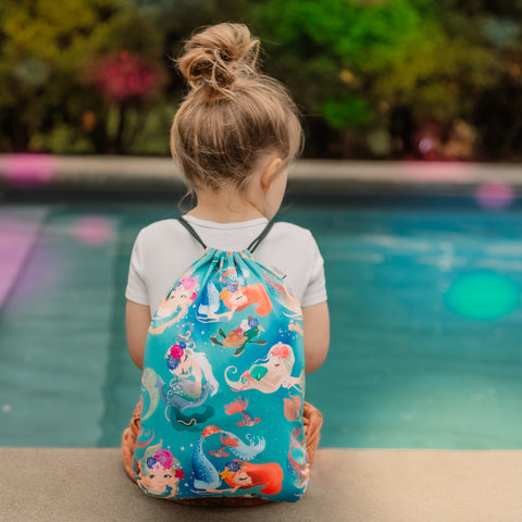 Waterproof backpack - Rainbow zebra