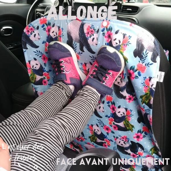 Car Seat Protector - Blue Space Dinosaurs