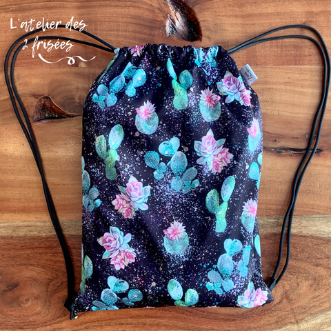 Waterproof backpack - Cactus in flower