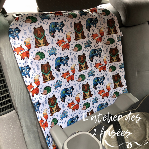 Car Seat Protector - Forest animals