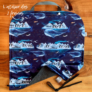 Car Seat Protector - Blue Space Dinosaurs