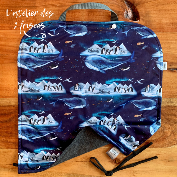 Car Seat Protector - Blue Space Dinosaurs
