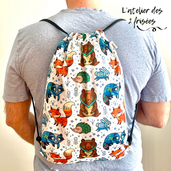 Sac à dos imperméable - Animaux de la forêt