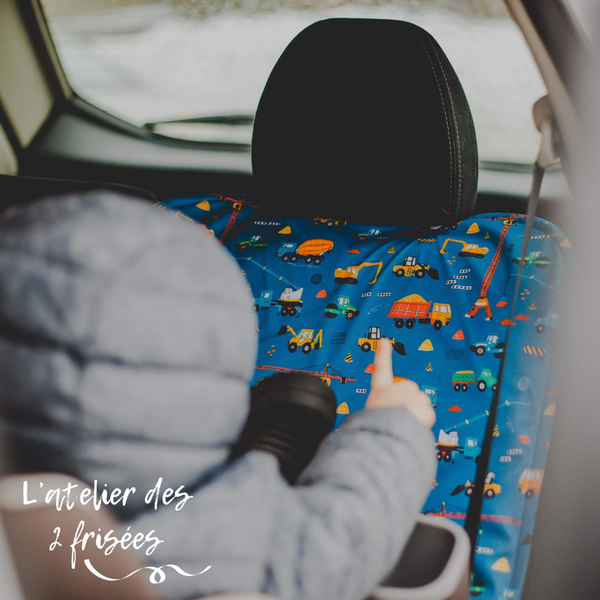 Car Seat Protector - Construction Trucks