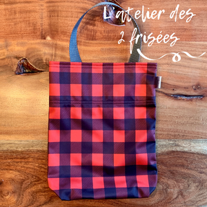 Car garbage bag - Red tiles